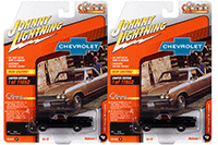 Round 2 Johnny Lightning - Classic Gold 2022 Release 1 Set B | Chevrolet® El Camino (1967, 1/64 scale diecast model car, Gloss Black) JLSP225/24B