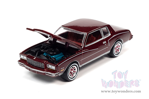 Round 2 Johnny Lightning - Classic Gold 2022 Release 1 Set A | Chevrolet&reg; Monte Carlo (1980, 1/64 scale diecast model car, Claret Red Metallic) JLSP226/24A