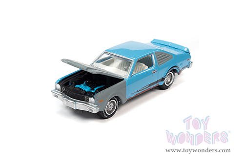 Round 2 Johnny Lightning - Street Freaks 2022 Release 1 Set A | Plymouth Road Runner - Project in Progress (1976, 1/64 scale diecast model car, Big Sky Blue & Primer Gray) JLSP233/24A