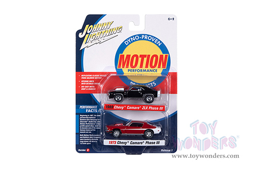 Round 2 Johnny Lightning - 2-Packs 2022 Release 1 Set B - Baldwin Motion (1/64 scale diecast model car, Asstd.) JLSP240/24B