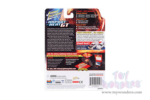 Round 2 Johnny Lightning - 2-Packs 2022 Release 1 Set A - Import Heat GT (1/64 scale diecast model car, Asstd.) JLSP241/24A