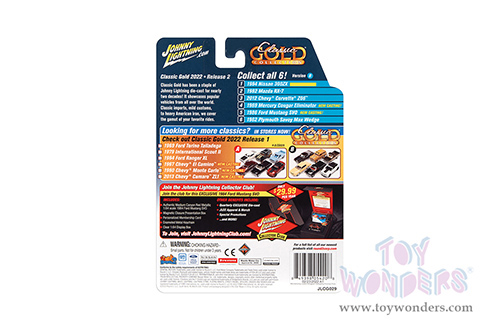 Round 2 Johnny Lightning - Classic Gold 2022 Release 2 Set A | Nissan 300ZX (1984, 1/64 scale diecast model car, Aspen Gold Metallic) JLSP243/24A