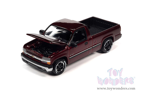 Round 2 Johnny Lightning - Classic Gold 2022 Release 3 Set B | Chevy&reg; Silverado&trade; Pickup (2002, 1/64 scale diecast model car, Cherry Red) JLSP281/24B MAP: $7.99