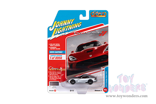 Round 2 Johnny Lightning - Classic Gold 2022 Release 3 Set B | Dodge Viper SRT (2014, 1/64 scale diecast model car, Billet Silver) JLSP282/24B MAP: $7.99