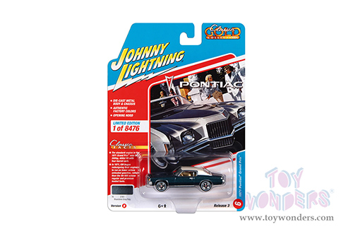 Round 2 Johnny Lightning - Classic Gold 2022 Release 3 Set B | Pontiac&reg; Grand Prix&trade; (1971, 1/64 scale diecast model car, Bluestone Gray) JLSP283/24B MAP: $7.99