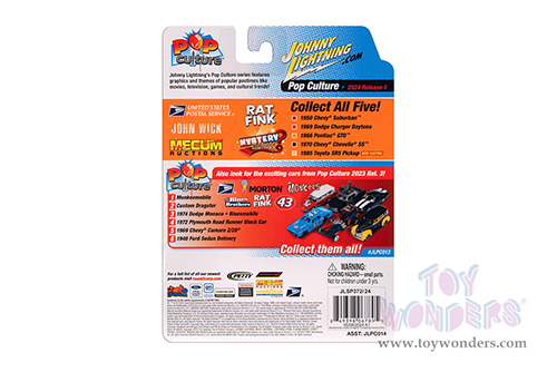 Round 2 Johnny Lightning - Pop Culture Series | Mystery Matinee 1985 Toyota Pickup (1985, 1/64 scale diecast model car, Black) JLSP374/24