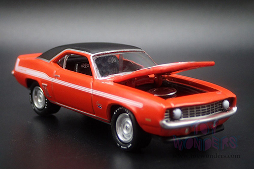 Round 2 Johnny Lightning - Chevrolet® Yenko® Camaro® "Mecum Auctions" (1969, 1/64 scale diecast model car, Hugger Orange) JLSP376/24