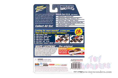 Round 2 Johnny Lightning - Muscle Cars U.S.A. | Pontiac® Firebird® GTA "King of the Jungle" (1987, 1/64 scale diecast model car, Metallic Red w/Silver & Gold) JLSP385/24A MAP: $9.49