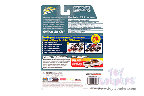 Round 2 Johnny Lightning - Muscle Cars U.S.A. | Pontiac® Firebird® T/A (1986, 1/64 scale diecast model car, Gloss Black w/Gold Lower) JLSP385/24B MAP: $9.49