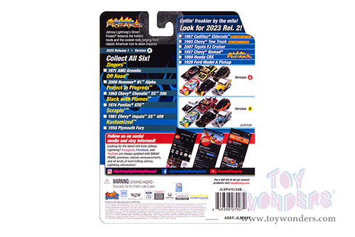 Round 2 Johnny Lightning - Street Freaks | AMC Gremlin - Zingers!™ (1971, 1/64 scale diecast model car, Metallic Passion Purple) JLSP402/24B MAP: $9.49