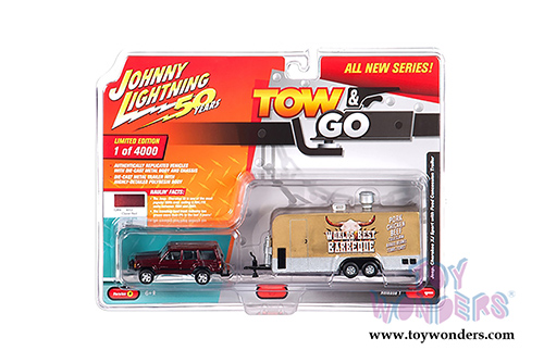 Round 2 Johnny Lightning - Tow & Go 2019 Release 1 Set A (1/64 scale diecast model car, Asstd.) JLTG001/36A