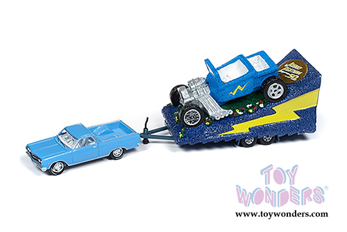 Round 2 Johnny Lightning - Tow & Go 2019 Release 1 Set A (1/64 scale diecast model car, Asstd.) JLTG001/36A