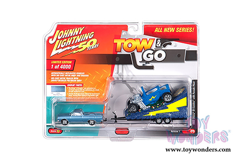 Round 2 Johnny Lightning - Tow & Go 2019 Release 1 Set A (1/64 scale diecast model car, Asstd.) JLTG001/36A