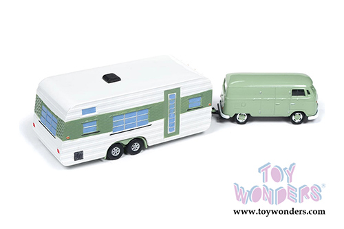 Round 2 Johnny Lightning - Tow & Go 2019 Release 1 Set A (1/64 scale diecast model car, Asstd.) JLTG001/36A