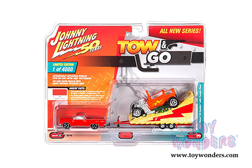 Round 2 Johnny Lightning - Tow & Go 2019 Release 1 Set B (1/64 scale diecast model car, Asstd.) JLTG001/36B