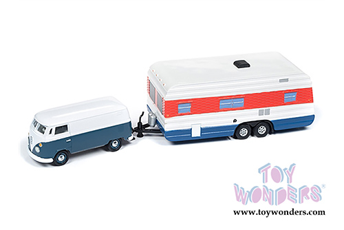 Round 2 Johnny Lightning - Tow & Go 2019 Release 1 Set B (1/64 scale diecast model car, Asstd.) JLTG001/36B