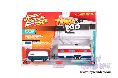 Round 2 Johnny Lightning - Tow & Go 2019 Release 1 Set B (1/64 scale diecast model car, Asstd.) JLTG001/36B