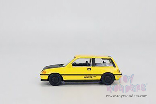 Kyosho - Honda Civic (1/64 scale diecast model car, Yellow/Black) K07018H1YL