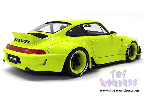GT Spirit - Porsche RWB 993 Duck Tail Hardtop (1/18 scale resin model car, Lime Green) KJ026