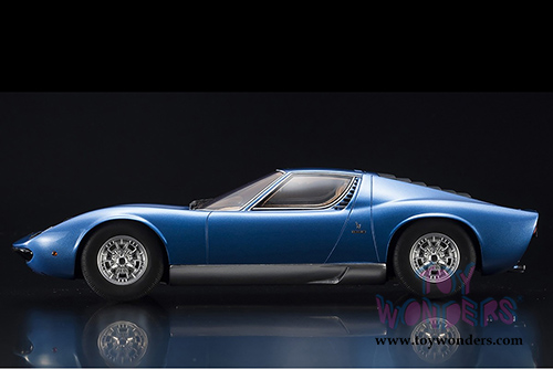 Kyosho Samurai - Lamborghini Miura P 400 S Coupe (1/18 scale resin model car, Blue) KSR18506BL