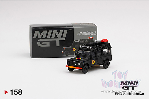 Mini GT - EMS Exclusive | Land Rover Defender 110 Badan Intelijen Negara Indonesia (1/64 scale diecast model car, Black) MGT00158/48