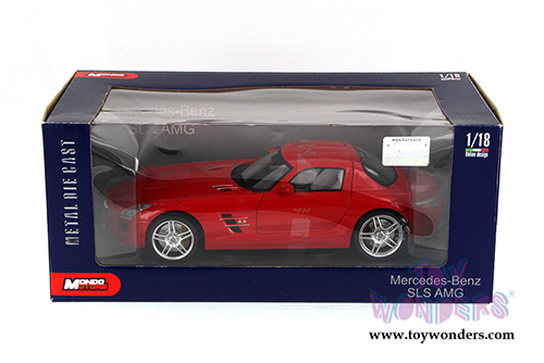 Mondo Motors - Mercedes-Benz SLS AMG Hardtop (1:18, 1/18 scale diecast model car, Red) MO50106R