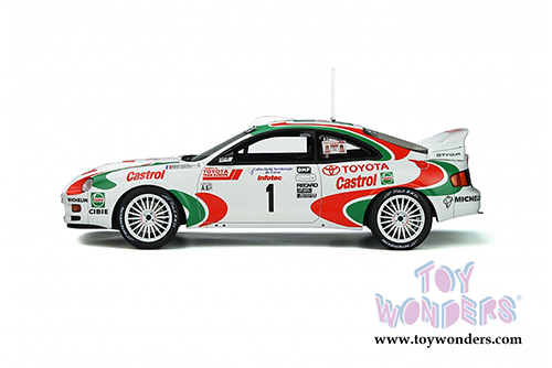 Ottomobile - Toyota Celica GT Four ST205 Hardtop (1995, 1/18 scale resin model car, White/Red/Green) OT302