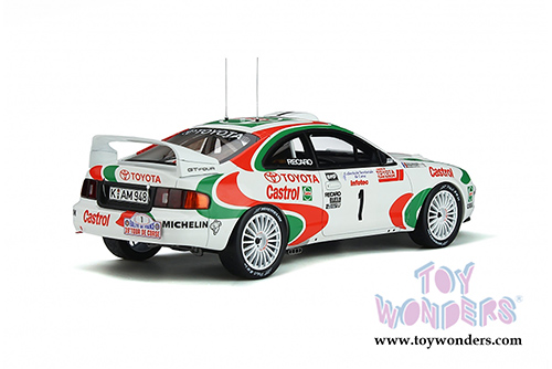 Ottomobile - Toyota Celica GT Four ST205 Hardtop (1995, 1/18 scale resin model car, White/Red/Green) OT302