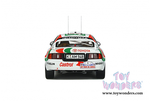 Ottomobile - Toyota Celica GT Four ST205 Hardtop (1995, 1/18 scale resin model car, White/Red/Green) OT302