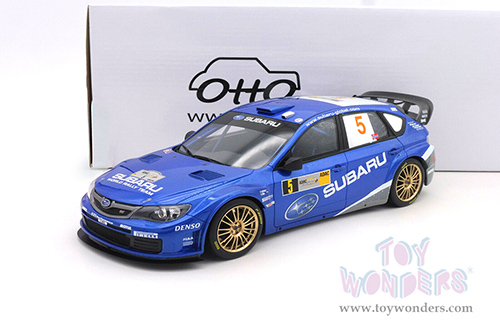 Ottomobile - Subaru Impreza 3 WRC #5 Petter Solberg Hardtop (2008, 1/18 scale resin model car, Blue) OT365