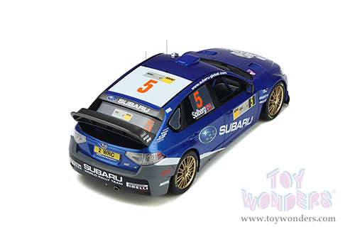 Ottomobile - Subaru Impreza 3 WRC #5 Petter Solberg Hardtop (2008, 1/18 scale resin model car, Blue) OT365