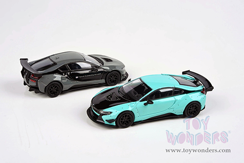 Paragon - Liberty Walk BMW i8 (1/64 scale diecast model car, Peppermint Green/Black) PA55143GN