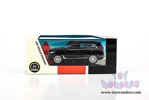 Paragon - BMW X7 LHD Hardtop (2018, 1/64 scale diecast model car, Black) PA55191BK