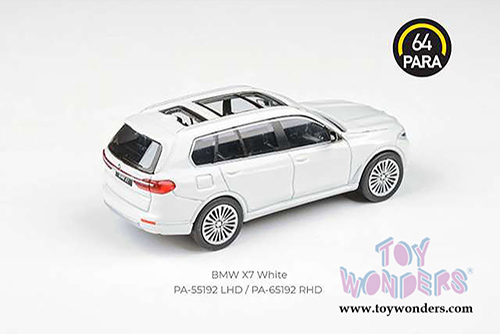Paragon - BMW X7 LHD Hardtop (2018, 1/64 scale diecast model car, White) PA55192W