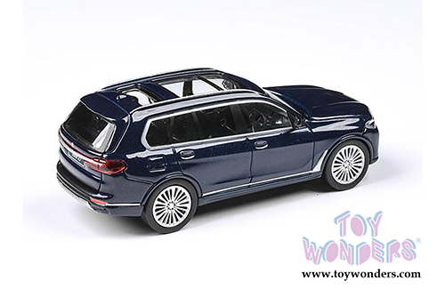 Paragon - BMW X7 Hardtop (1/64 scale diecast model car, Tanzanite Blue) PA55193BU