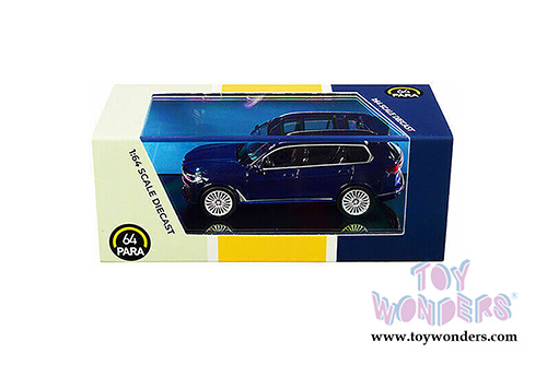 Paragon - BMW X7 Hardtop (1/64 scale diecast model car, Tanzanite Blue) PA55193BU
