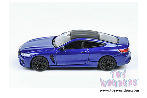 Paragon - BMW M8 Coupe (1/64 scale diecast model car, Marina Bay Blue Metallic) PA55212BU