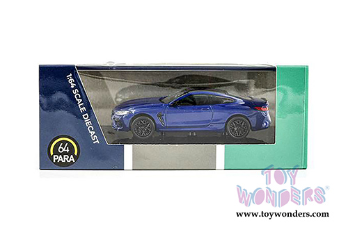 Paragon - BMW M8 Coupe (1/64 scale diecast model car, Marina Bay Blue Metallic) PA55212BU