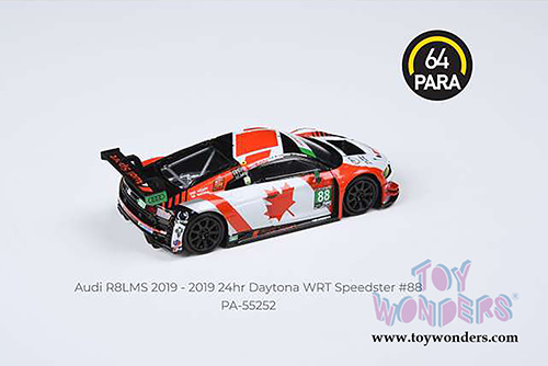 Paragon - Audi R8 LMS #88 WRT Speedstar Daytona 24 Hours (2019)(2019, 1/64 scale diecast model car, Black/Red/White) PA55252