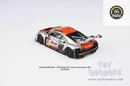 Paragon - Audi R8 LMS #21 Team Hitosuyama (2016) (2015, 1/64 scale diecast model car, Silver) PA55273