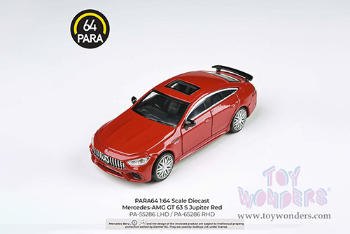 Paragon - Mercedes AMG GT 63 S (1/64 scale diecast model car, Jupiter Red) PA55286R