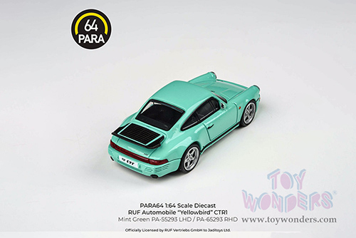 Paragon - RUF CTR Yellowbird (1987, 1/64 scale diecast model car, Mint Green) PA55293GN