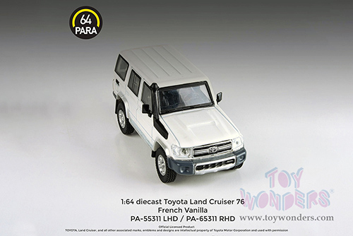 Paragon - Toyota Land Cruiser LC76 (2007, 1/64 scale diecast model car, French Vanilla) PA55311W