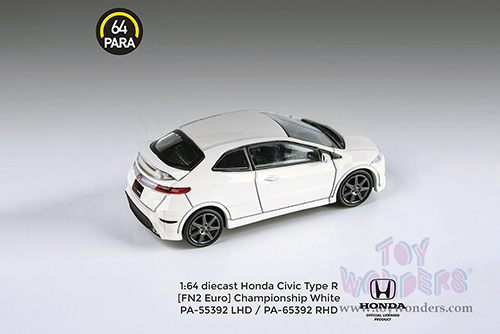 Paragon - Honda Civic Type R FN2 (2007, 1/64 scale diecast model car, Championship White) PA55392W