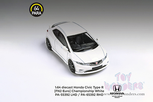Paragon - Honda Civic Type R FN2 (2007, 1/64 scale diecast model car, Championship White) PA55392W