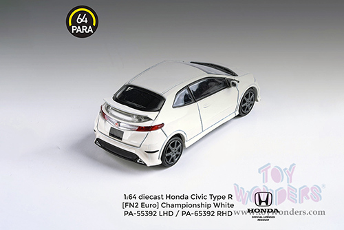 Paragon - Honda Civic Type R FN2 (2007, 1/64 scale diecast model car, Championship White) PA55392W