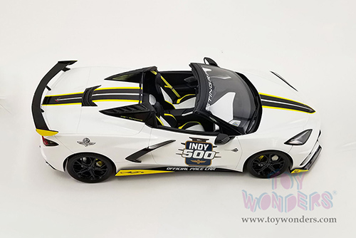 Real Art Replicas - Chevrolet&reg; Corvette&reg; Stingray Official Pace Car "105h Indianapolis 500" (2021, 1/18 scale resin model car, White) RAR18017