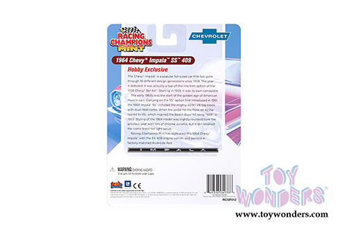 Round 2 Racing Champions Mint - Chevrolet&reg; Impala SS 409 Hardtop (1964, 1/64 scale diecast model car, Riverside Red) RCSP012/24