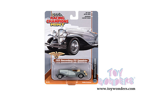 Round 2 Racing Champions Mint - Duesenberg SSJ Speedster (1935, 1/64 scale diecast model car, Light Gray/Dark Gray) RCSP014/24