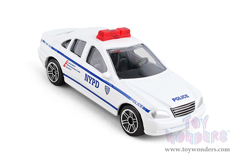 Daron Realtoy® - N.Y.P.D. Police Car (3" diecast model car, White) RT8953P